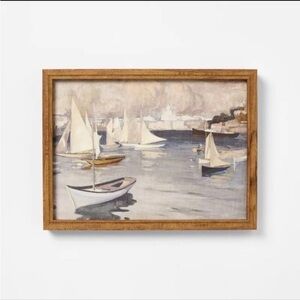 Studio McGee 16x12 Boats Framed Art - Threshold